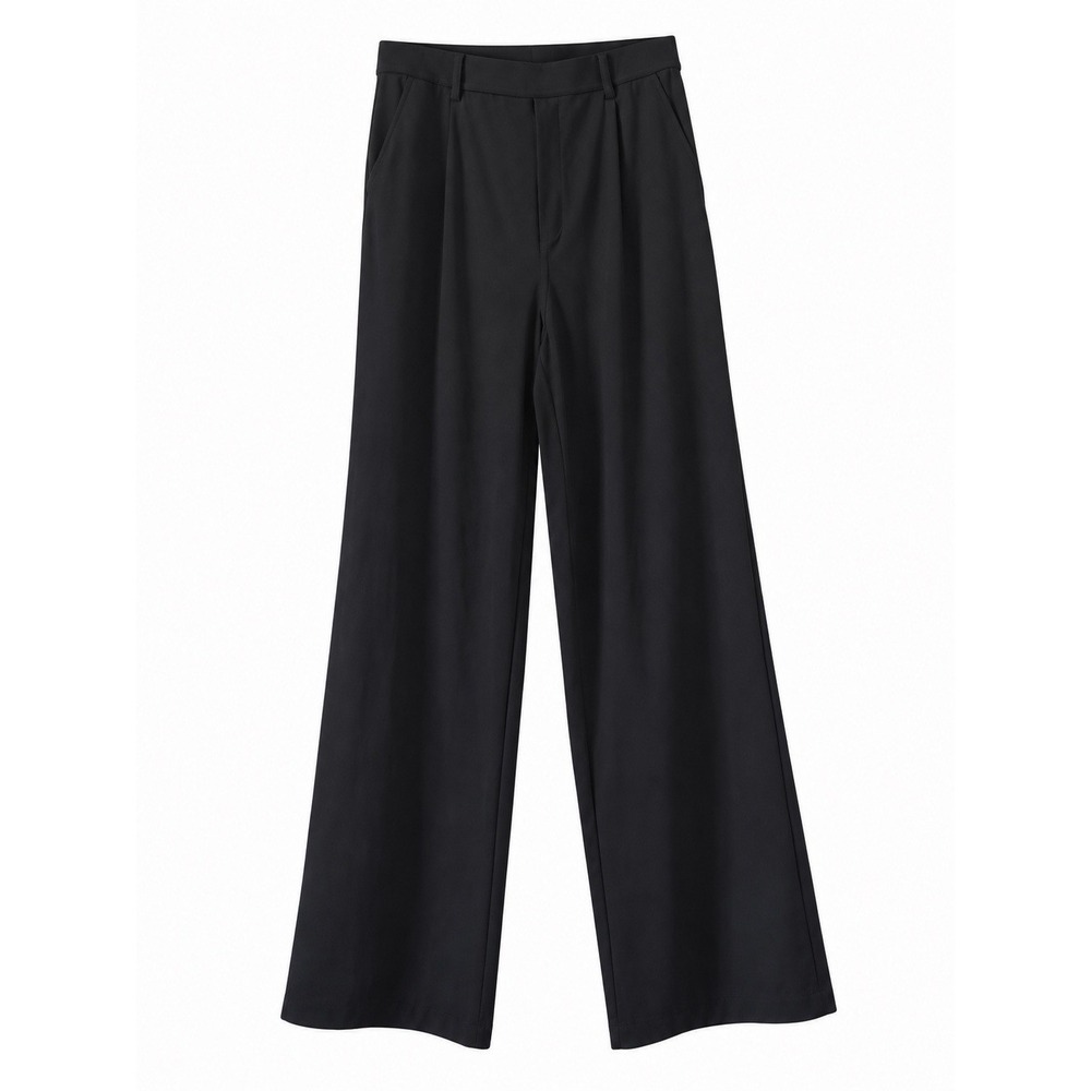Halara Womens Wide Leg Dress Pants Black Stretch Pull On Tall Size M